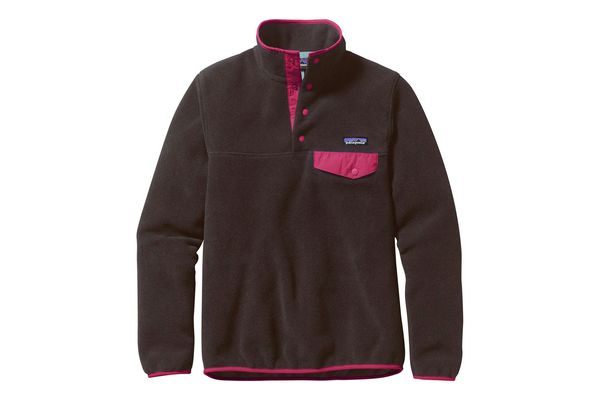 Patagonia Synchilla Lightweight Snap-T Fleece Pullover in Ink Black