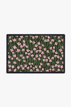Ruggable x Marimekko Tuulahdus Pink & Green Doormat
