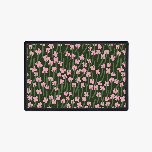 Ruggable x Marimekko Tuulahdus Pink & Green Doormat