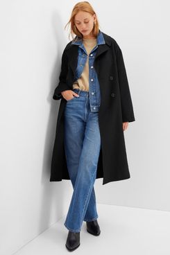 Gap Recycled Double-Face Wool Wrap Coat