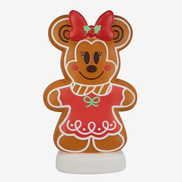 Disney Minnie Mouse Gingerbread Christmas Blow Mold Decoration - 24-in