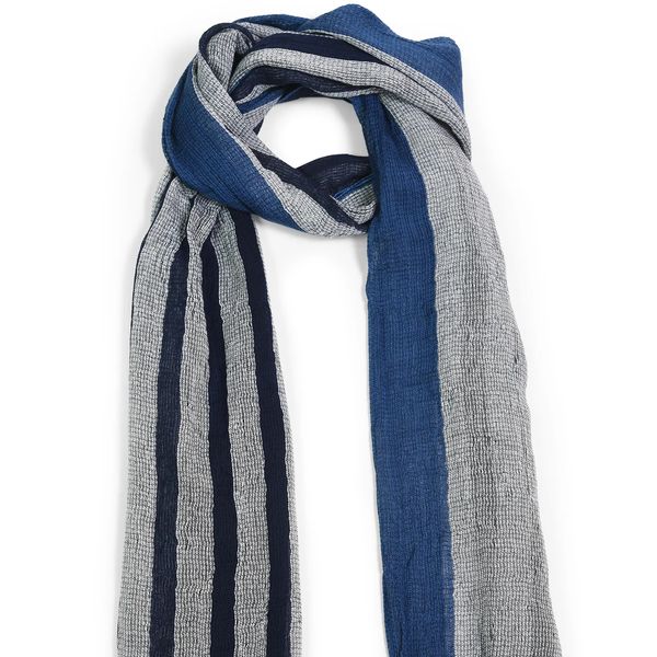 Shima Natural Indigo Dye Cotton Scarf
