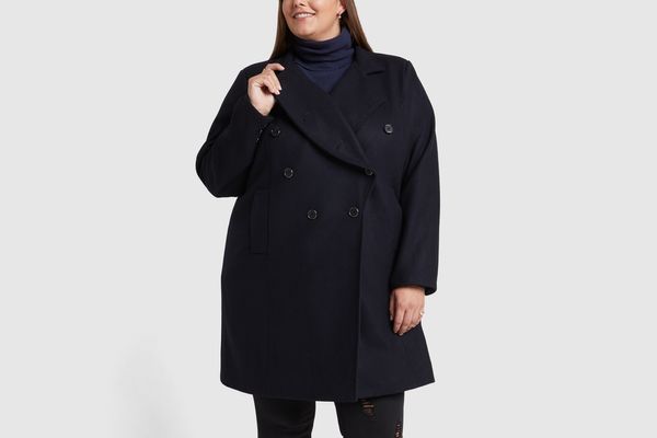 Goop x Universal Standard Wool Peacoat Jacket