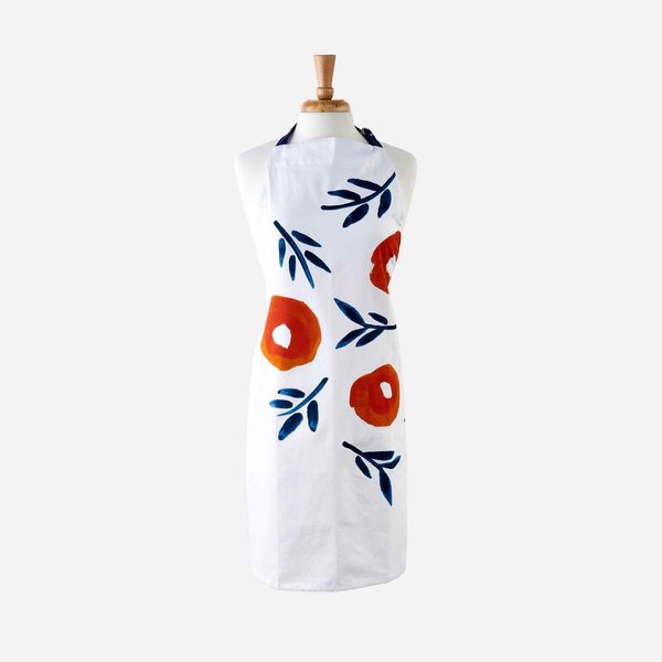 Misha Zadeh Inky Poppies Apron