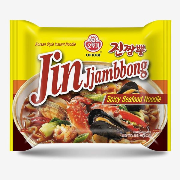 Ottogi Korean Jin Jjambbong Fideos picantes con mariscos