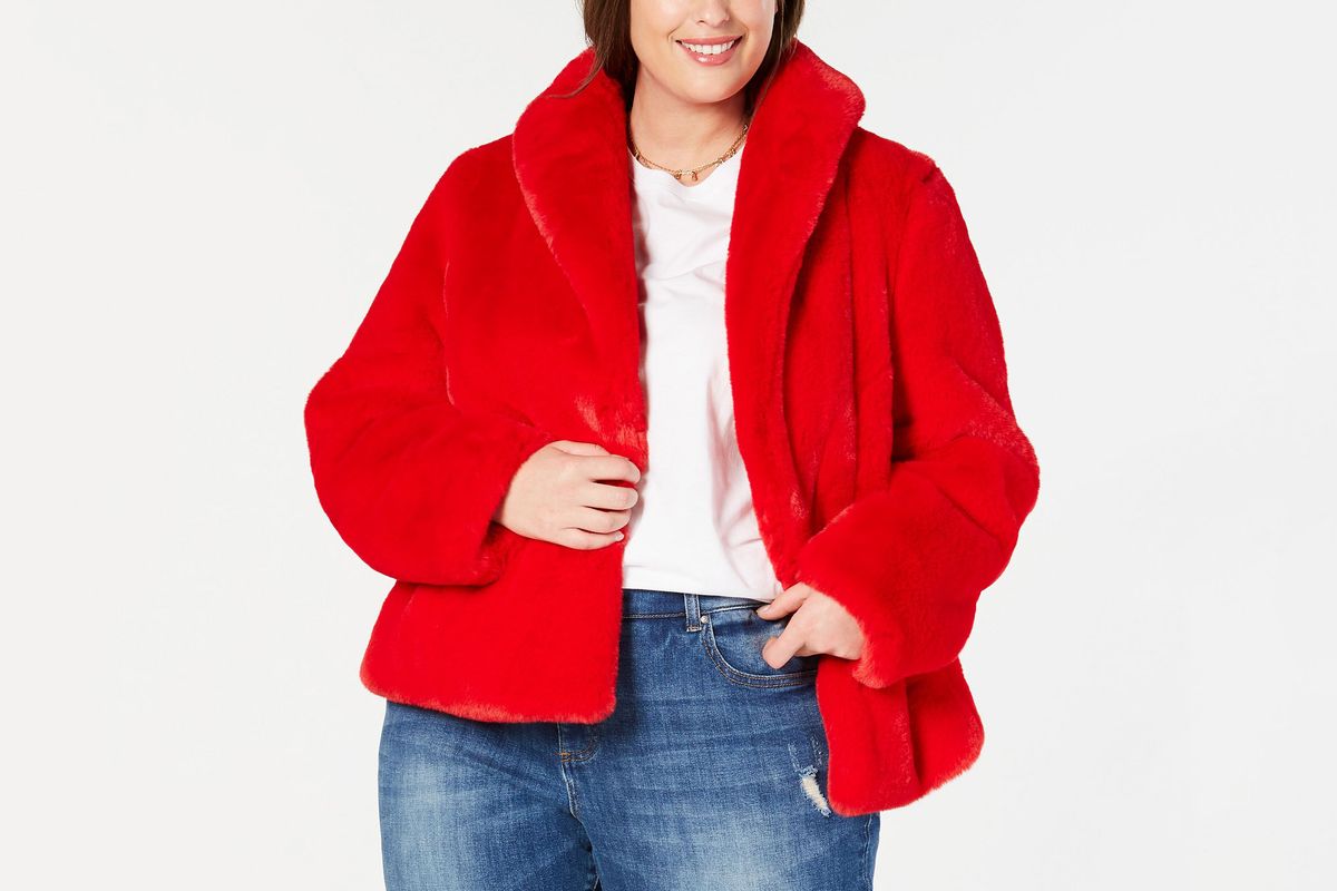 red coat jacket