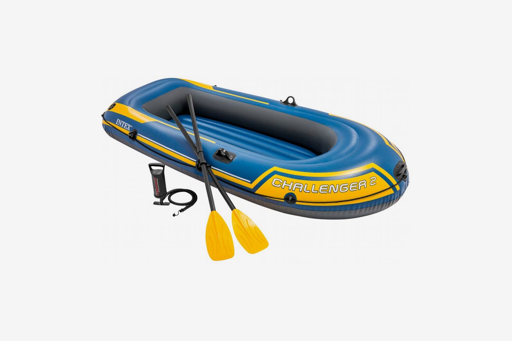 Inflatable One Man Boat & Paddle Oars 1 Person Rubber Dinghy Explorer Raft 61078 