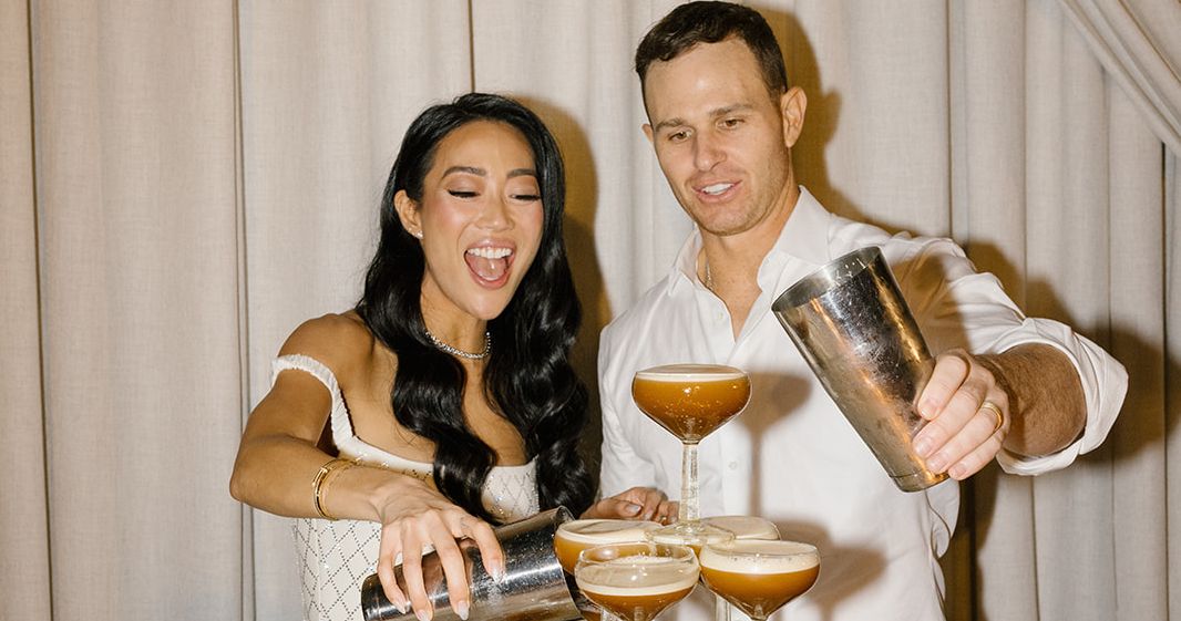 A Mexico Wedding With a One-of-a-Kind Gown and Hot-Dog Cart
