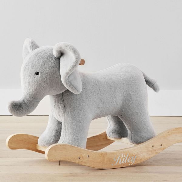 Elephant Plush Nursery Rocker