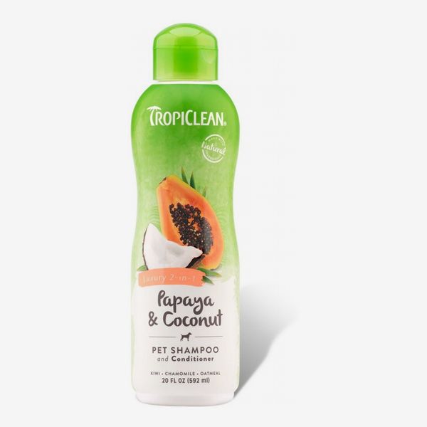 TropiClean Luxury 2-in-1 Papaya & Coconut Pet Shampoo and Conditioner