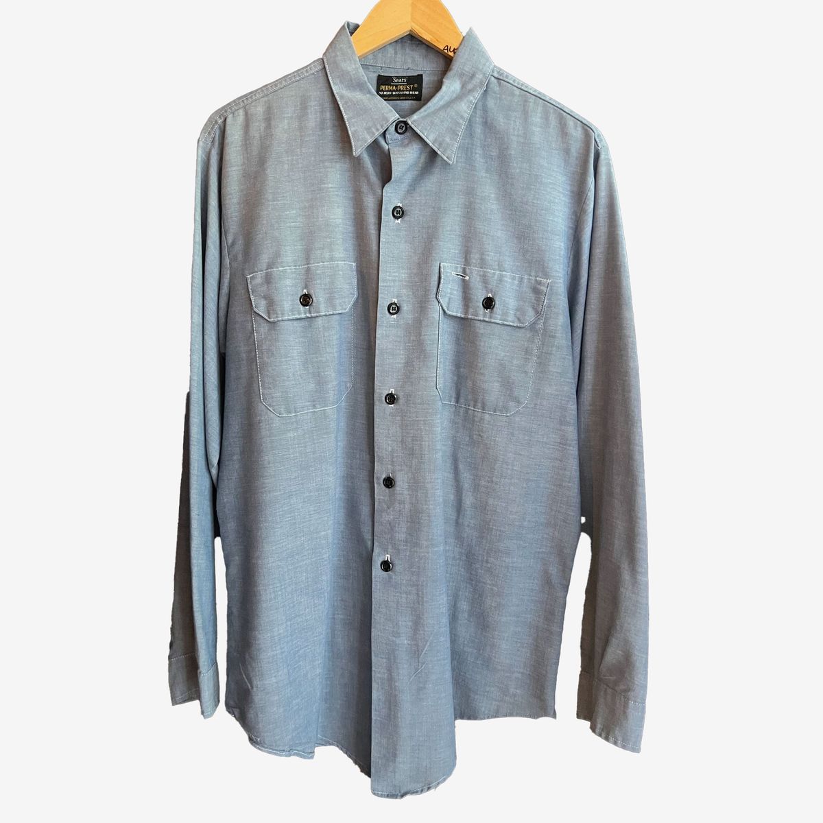 Vintage ’60s/’70s Sears Long Sleeve Chambray