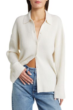 Reformation Fantino Recycled Cashmere Blend Cardigan