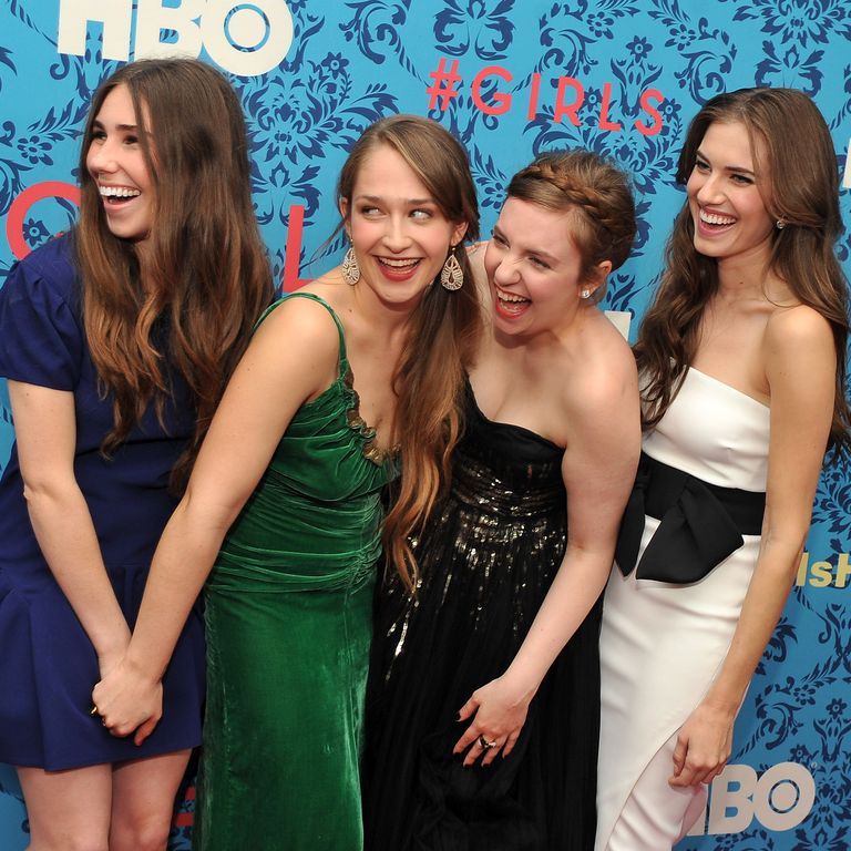 This is at the first season premiere of Girls and Lena busts out of the excitement gate raring to go.