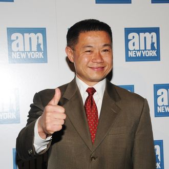 43rd Comptroller of New York City John C. Liu attends a welcome party for new columnists at The Chelsea Room on May 18, 2011 in New York City.