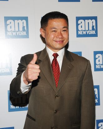 43rd Comptroller of New York City John C. Liu attends a welcome party for new columnists at The Chelsea Room on May 18, 2011 in New York City.