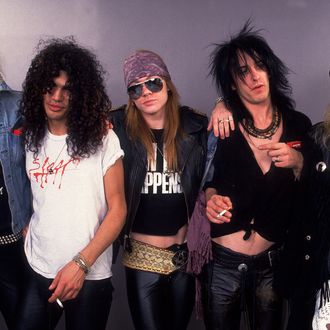 Guns and Roses on 12/19/87 in Chicago, Il. (Photo by Paul Natkin/WireImage)