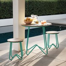 Novogratz Poolside Collection Bobbi Outdoor/Indoor Bistro Set