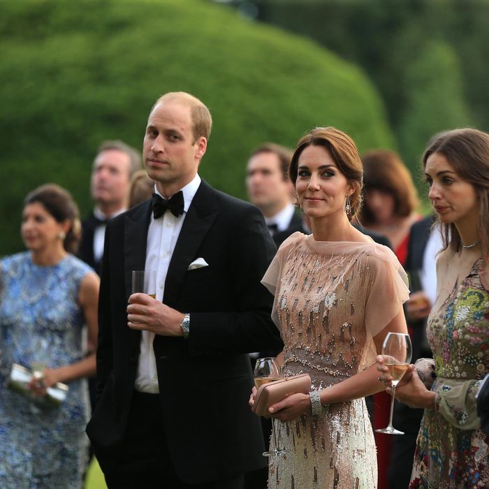 Prince William and Kate Middleton at an East Anglia’s Children’s Hospices charity dinner last night.