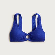 J.Crew Claudia O-Ring Scrunchie Bikini Top