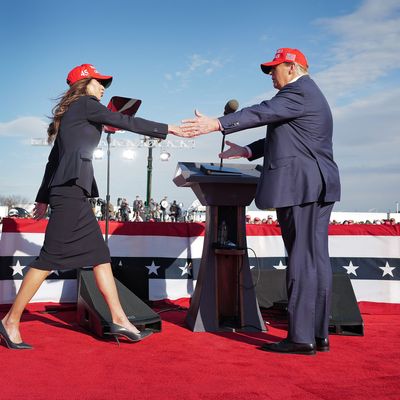 Former President Trump Holds A Campaign Rally In Ohio