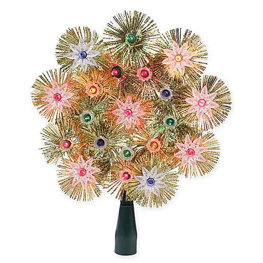 Northlight 8-Inch Lighted Christmas-Tree Topper in Gold