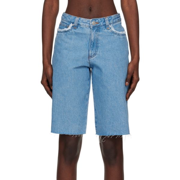 A.P.C. Blue Beverly Denim Shorts