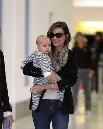 Miranda Kerr with baby Flynn.