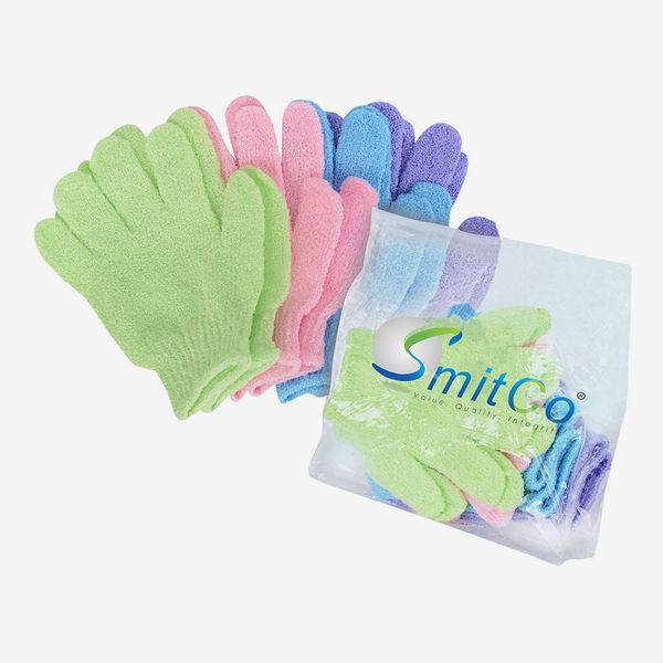 SmitCo Exfoliating Gloves, 4 Pairs