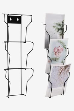 Wonderjune 2 Pcs Wall Mount Greeting Card Display Stand