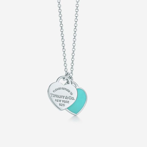 Tiffany & Co. Mini Double Heart Tag Pendant