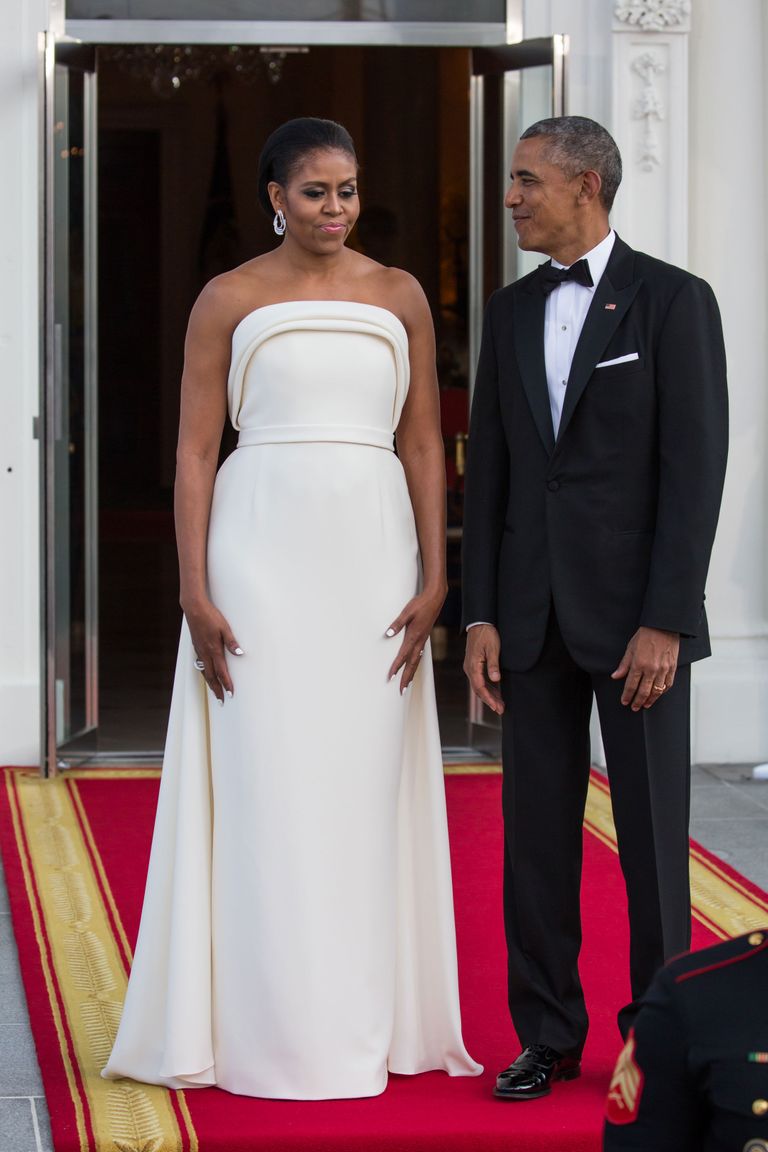 All of Michelle Obama’s White House State Dinner Outfits