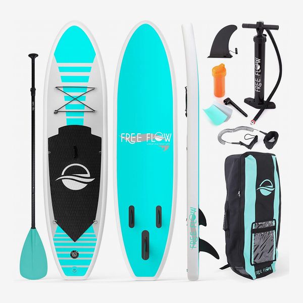 SereneLife Inflatable Stand Up Paddle Board (6 Inches Thick) With Premium SUP Accessories & Carry Bag