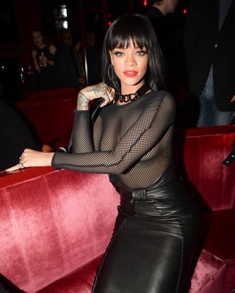 Rihanna Fearlessly Wore a Sheer Idea of a Shirt Last Night In Paris