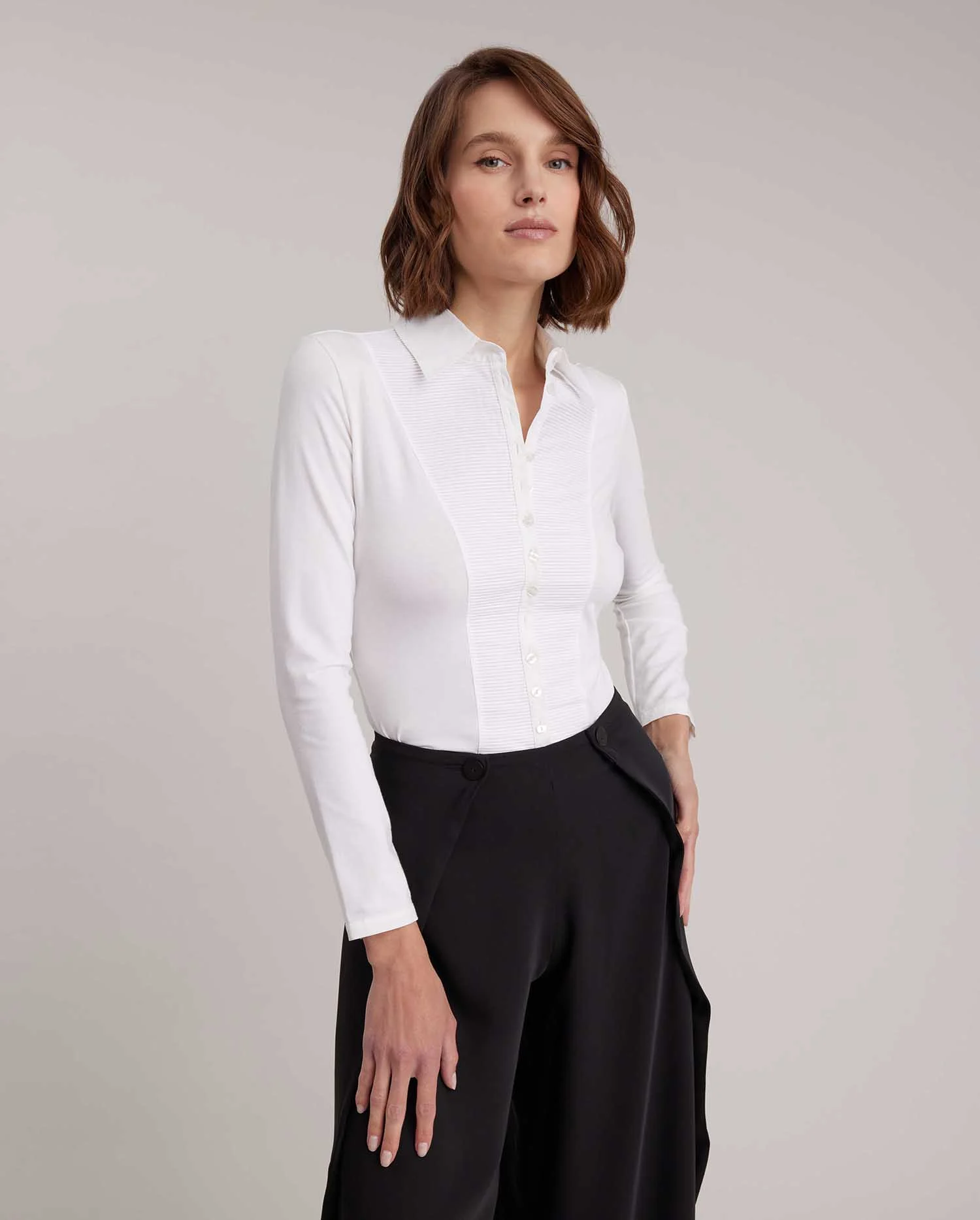 Ladies Womens Long Sleeve Blouses Office Shirts Work Formal Smart