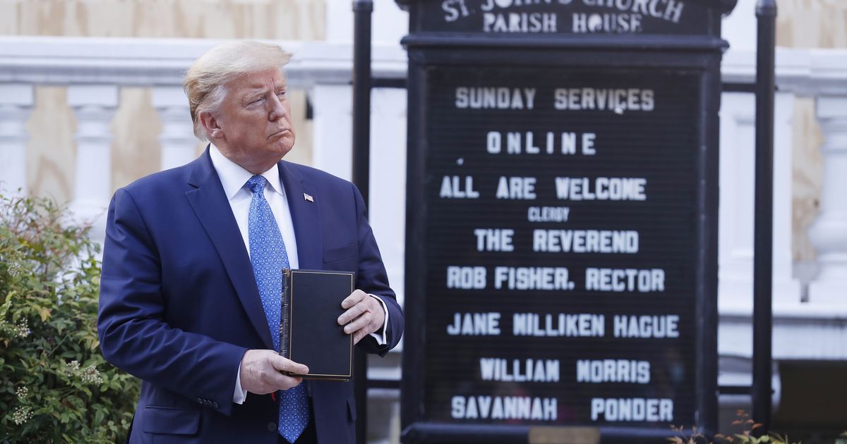 Trump Denounced for Using the Bible As a Prop