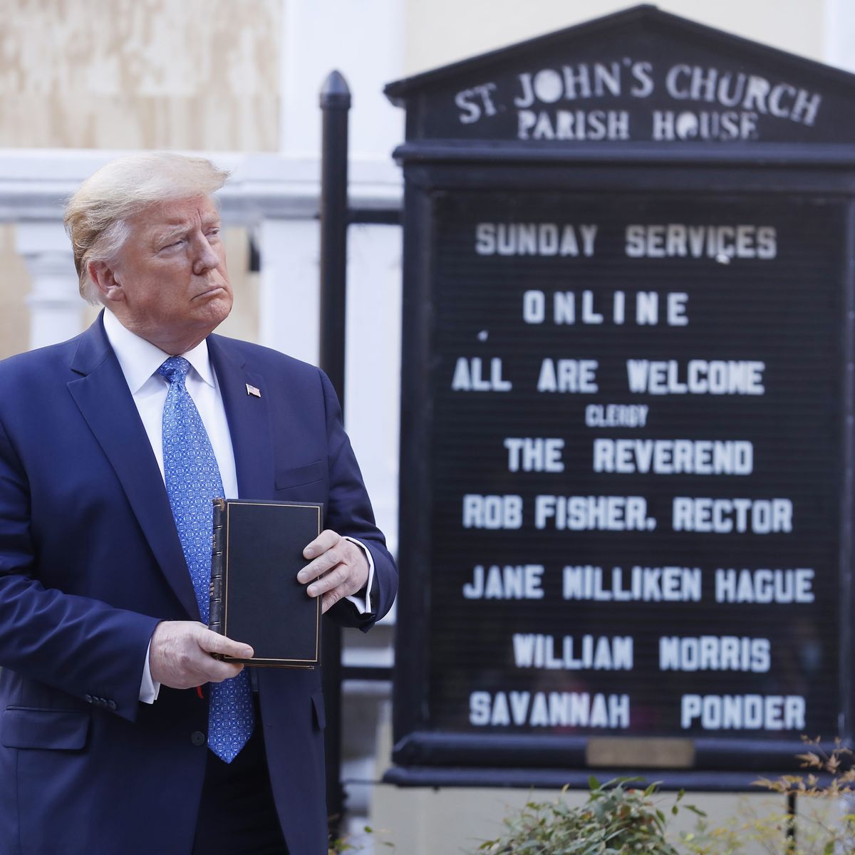 Trump Denounced for Using the Bible As a Prop