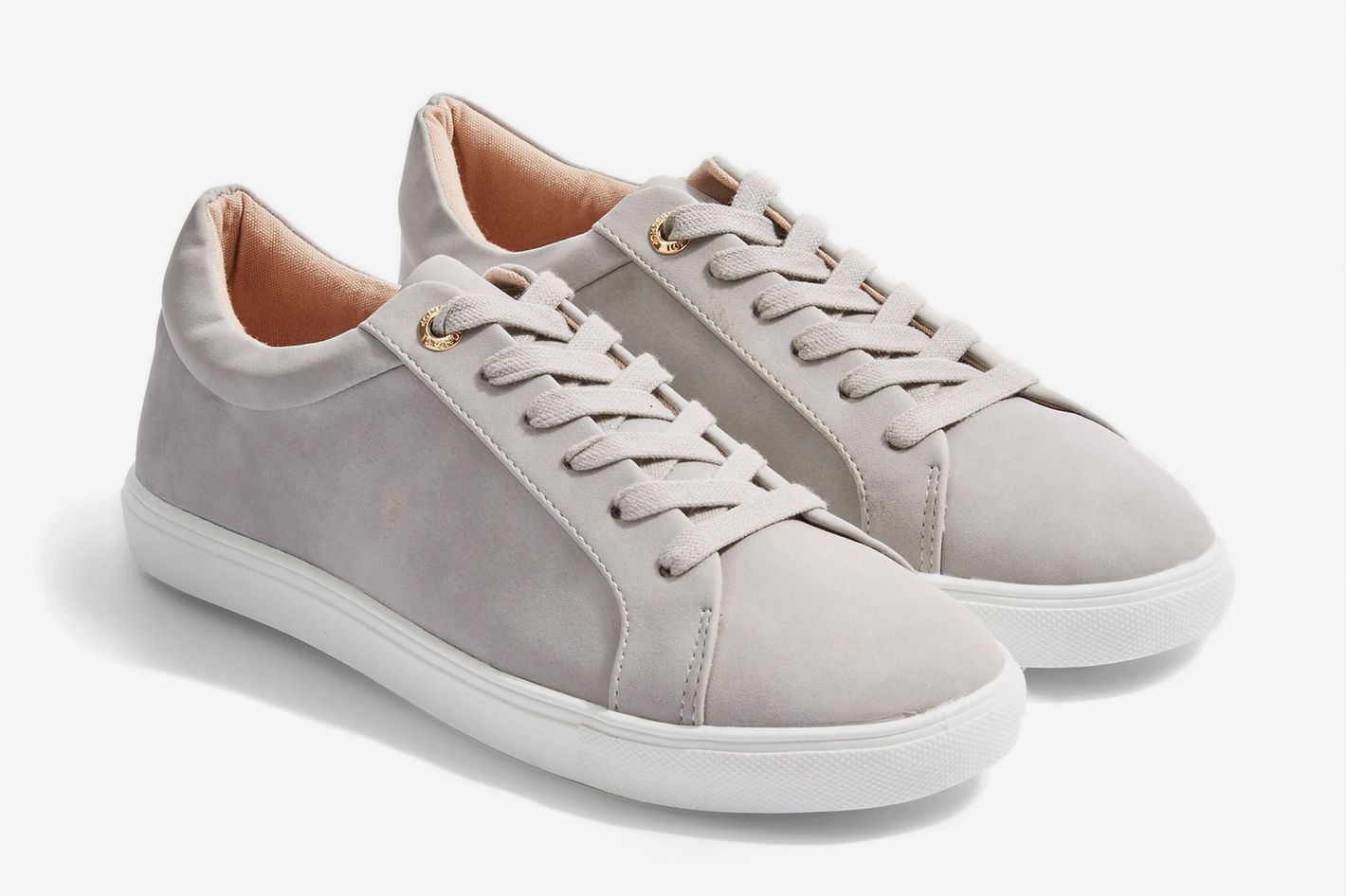 Topshop cookie store lace up trainers