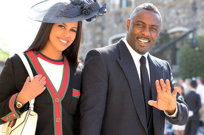 Idris Elba and Sabrina Dhowre.