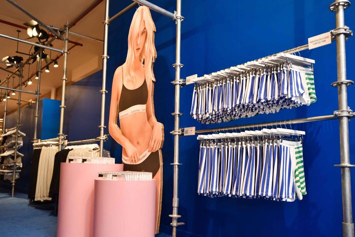 See the  and Calvin Klein New York City Holiday Pop-Up