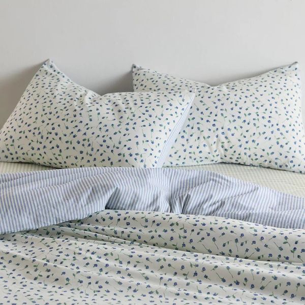 Urban Outfitters Maise Floral Patterned Reversible Duvet Cover