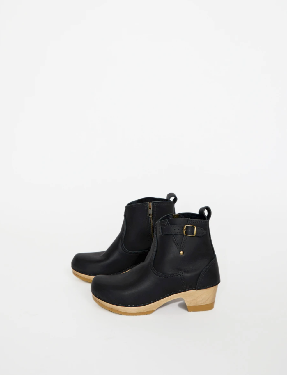 clog heel boots