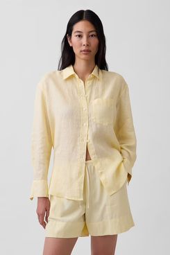 Gap 100% Linen Oversized Shirt