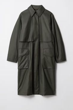 & Other Stories Patch-Pocket Cotton Coat