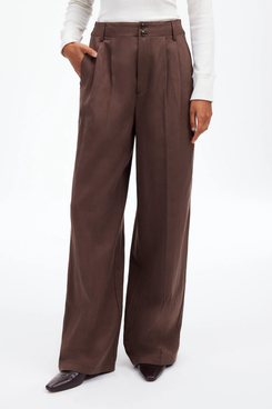 Madewell The Harlow Wide-Leg Pant in Drapey Twill