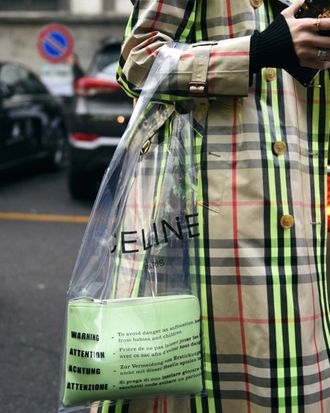 Hot Trend Alert: The Clear Vinyl Tote