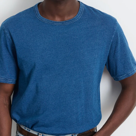 Alex Mill Standard T-Shirt in Indigo Slub Cotton