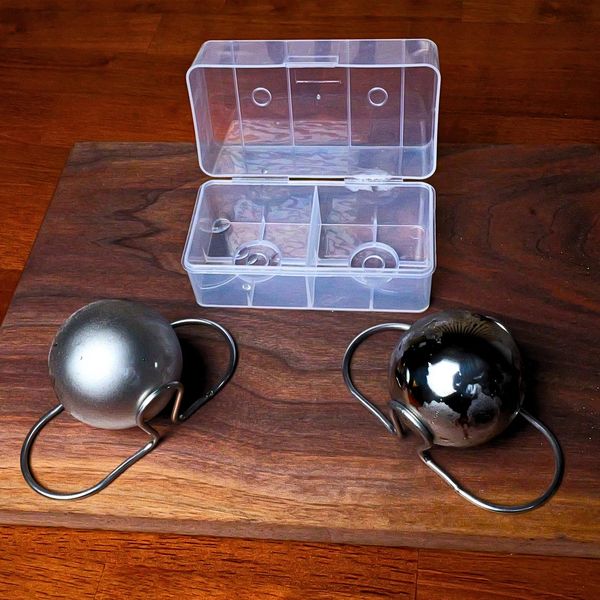 G&J’s Finest XL Stainless Steel Espresso Cooling Balls with Freezer Case