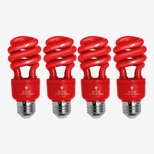 BlueX CFL Red Light Bulb, 4-Pack