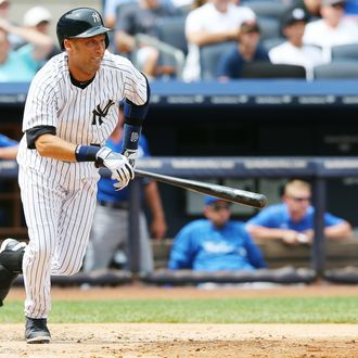 Derek Jeter Returned Today ... and Then Got Hurt Again