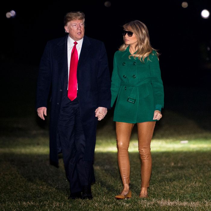 melania trump wearing timberlands